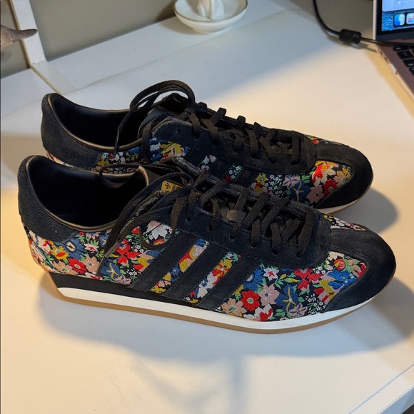 adidas Shoes - adidas Liberty London  Floral Tapestry Suede Stripes Sneakers Size 10
